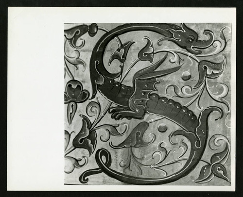 Dragon versal S in Gradual, Denison Library, Scripps College