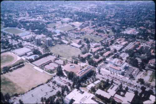 Aerial view of campus, Claremont McKenna College