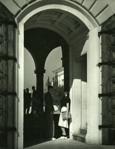 Clark Hall entrance, Pomona College