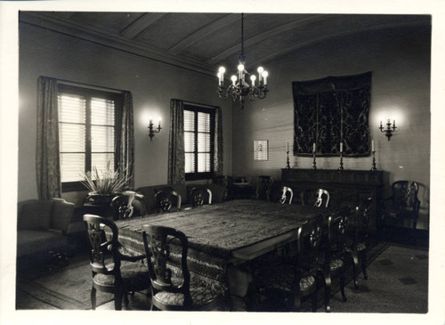 Conference room of Balch Hall, Scripps College