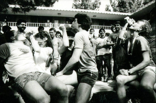 Bottle drinking, Harvey Mudd College