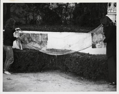 Women with weaving, Scripps College