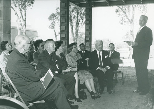 Thomas-Garrett Hall cornerstone laying ceremony, Harvey Mudd College