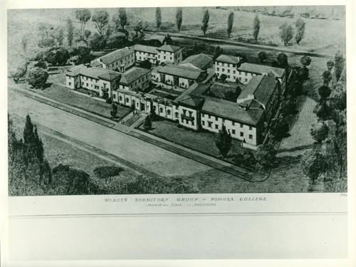 Women's dormitory group, Pomona College