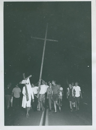 Halloween cross, Harvey Mudd College