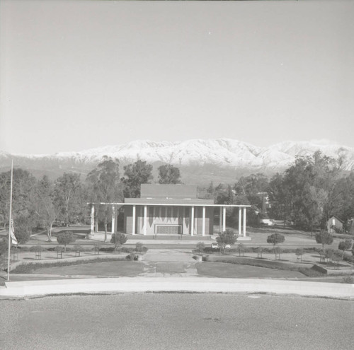 Mt. Baldy behind Garrison Theater, Scripps College