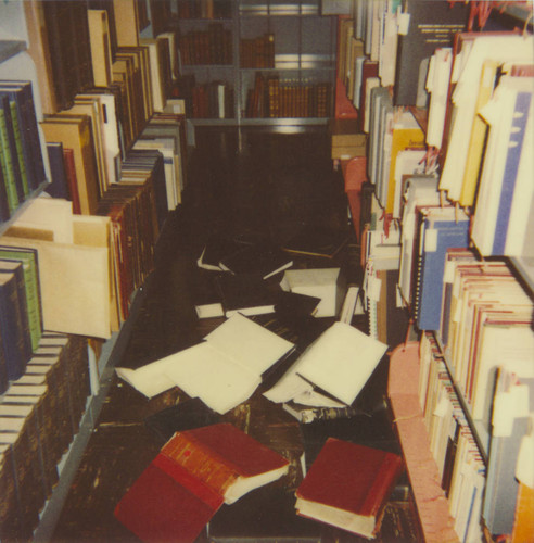 Honnold/Mudd Library Special Collections after earthquake