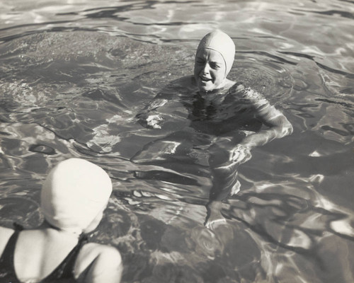 Students swimming, Scripps College