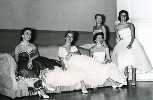 Students at a formal event, Pomona College