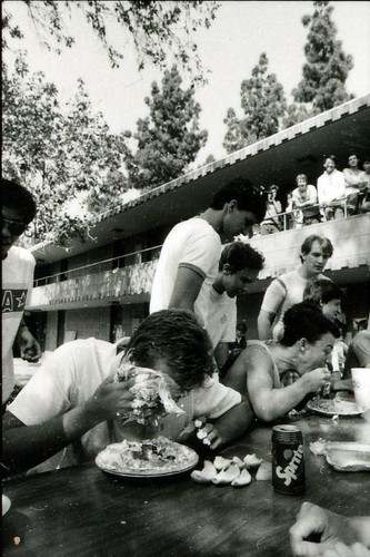 Pie eating contest, Harvey Mudd College