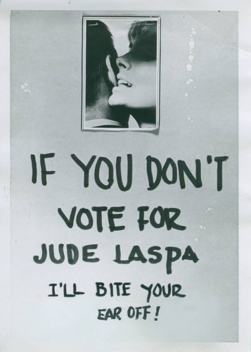 Campaign poster, Harvey Mudd College