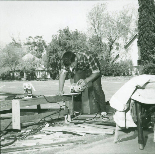 Garrison Theater set Construction, Claremont University Consortium