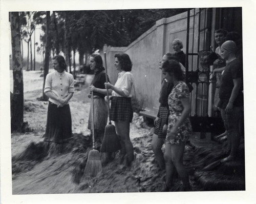 Scripps College during a flood