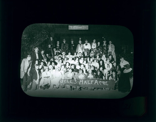 Students in costume, Pomona College