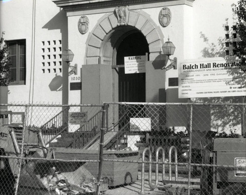 Balch entrance renovation, Scripps College