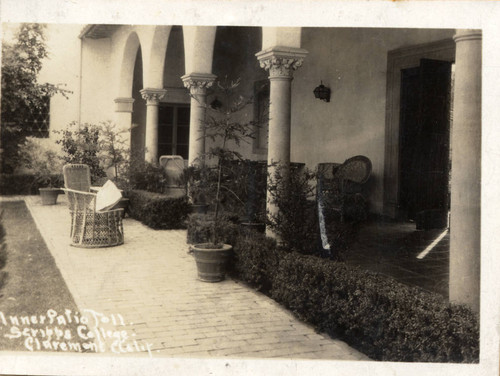 "Inner Patio Toll - Scripps College - Claremont, Calif."