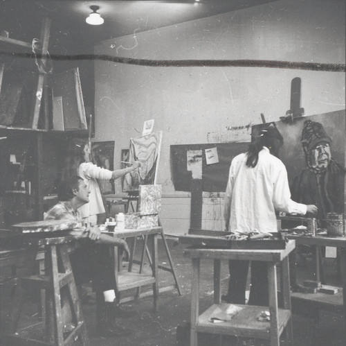 Women painting, Scripps College