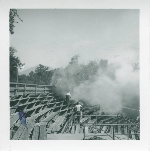 Fire at the Greek Theater, Pomona College