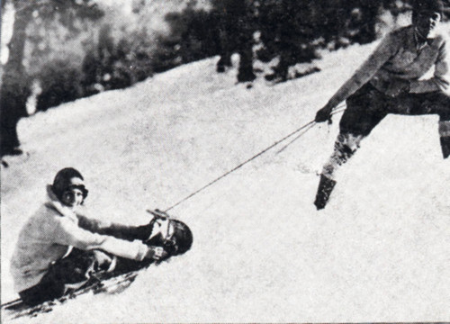 Students Sledding