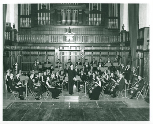 Bridges Hall of Music orchestra portrait, Pomona College