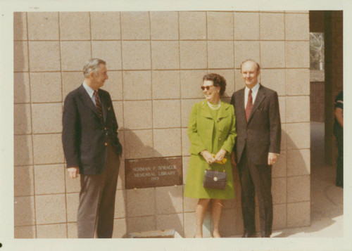 Sprague Library cornerstone laying cermony, Harvey Mudd College