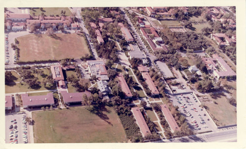 Aerial view of campus, Claremont McKenna College