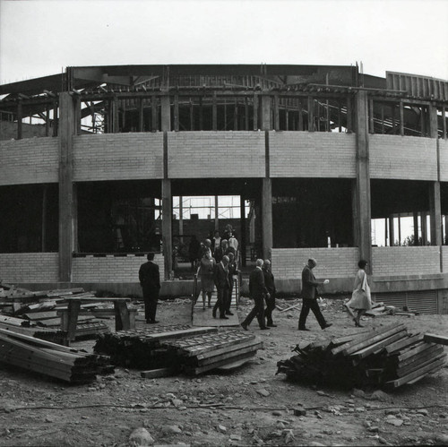 Bauer Center construction, Claremont McKenna College