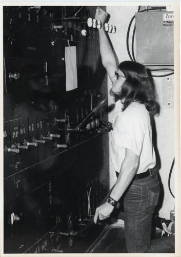 Running the light board, Scripps College