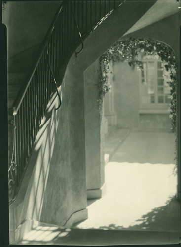 Lebus Courtyard stairwell, Pomona College