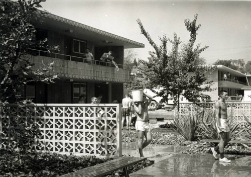 Water fight, Harvey Mudd College