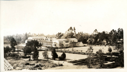 Balch Hall aerial view, Scripps College