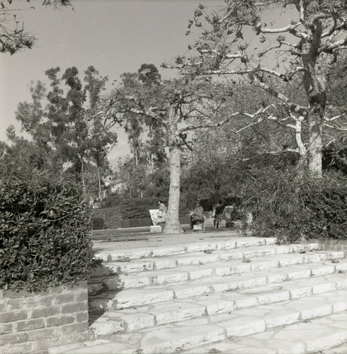 Outside the Lang Art Building, Scripps College