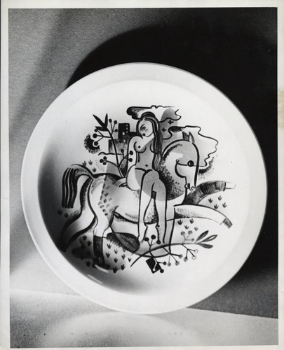 Ceramic plate, Scripps College
