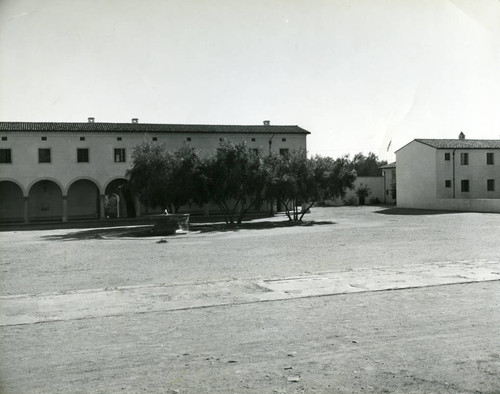 Clark Hall and courtyard, Pomona College