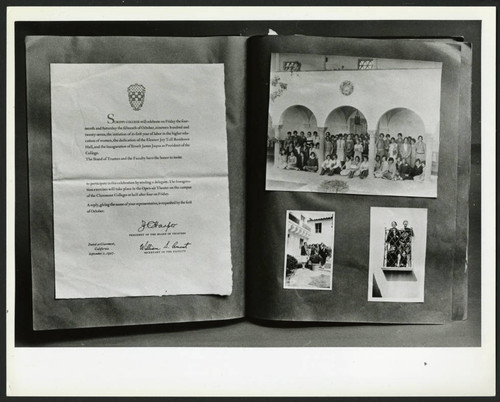 Anniversary invitation 1927, Scripps College