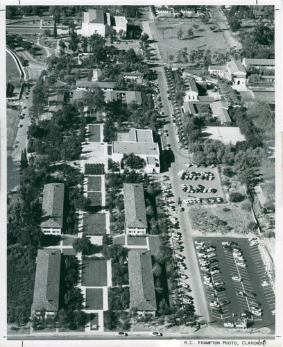 Aerial view of campus, Claremont McKenna College