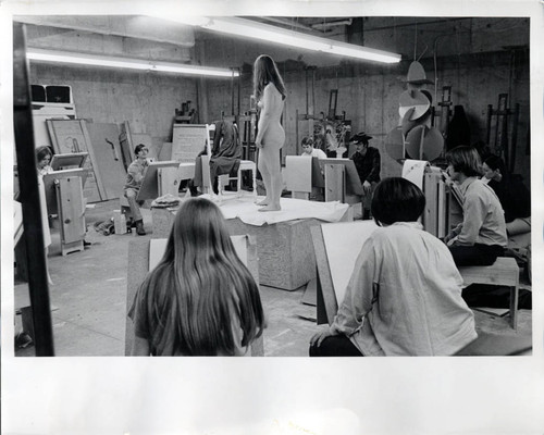 Students in class, Pitzer College