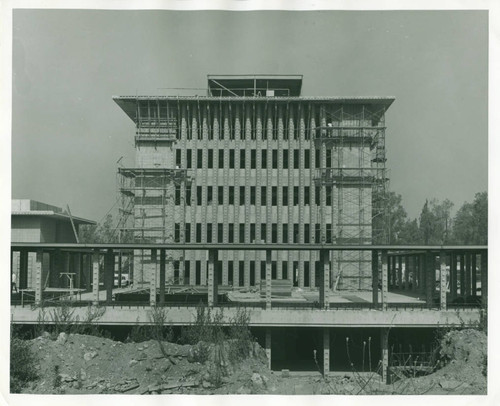 Sprague Library Construction, Harvey Mudd College