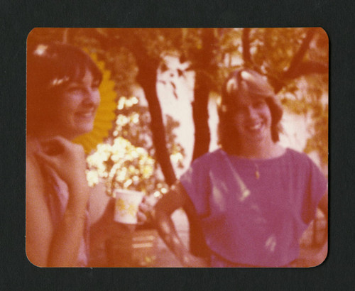 Sue Falck and Amy Murch at Jane Shanck's 10th Aniversary party, Scripps College