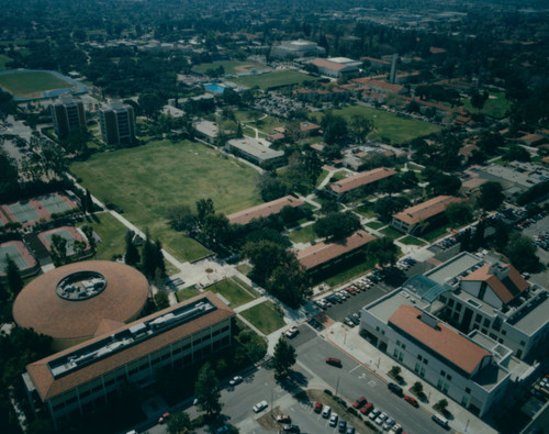 Aerial view of campus, Claremont McKenna College