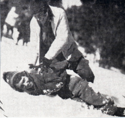 Students in the Snow