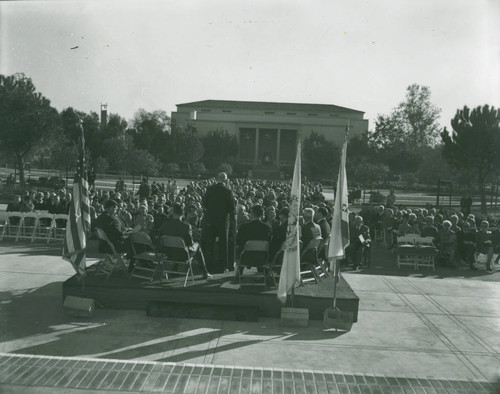 Dedication of Millard Sheets mural