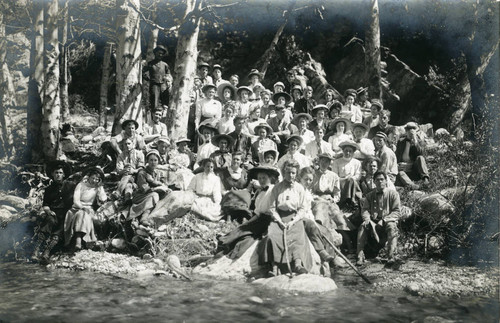 Student activity in the mountains, Pomona College