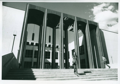 East side of Seeley W. Mudd Library