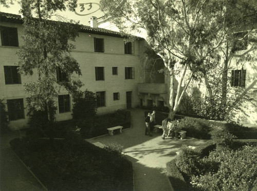 Clark Hall courtyard, Pomona College