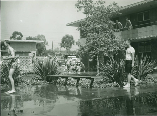 Water fight, Harvey Mudd College