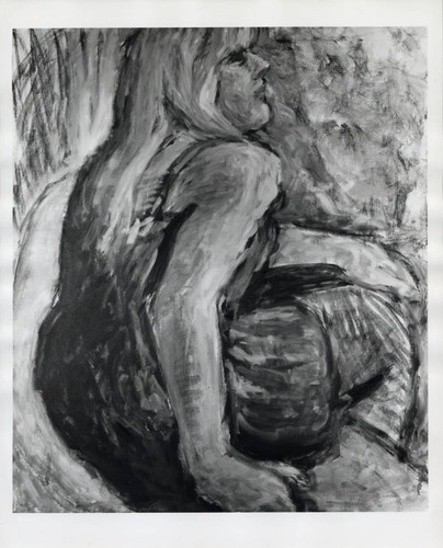 Drawing of woman, Scripps College