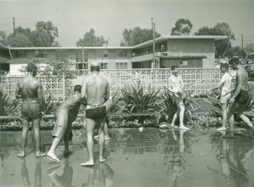 Water fight, Harvey Mudd College