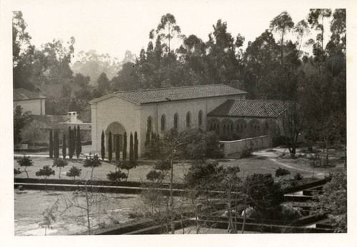 Denison Library, and Jaqua and Central Quadrangles, Scripps College