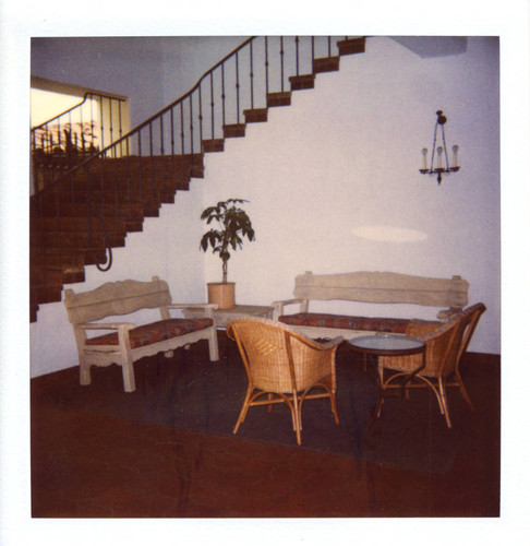 Balch Hall foyer furniture, Scripps College